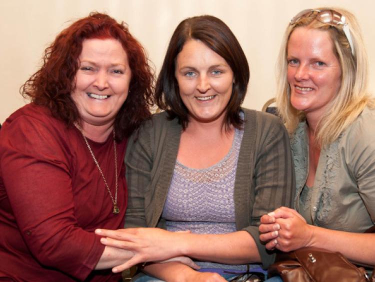All smiles at the Mountmellick Devlopment Association I.T Awards Ceremony were Fionnaula Dunne, Laura Molloy and Karen Smith.Photo Denis Byrne.