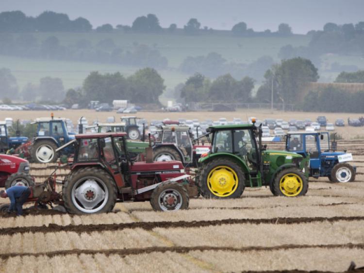 Ploughing underway on day 1 at the National Ploughing Championships at Ratheniska, Co Laois.Picture: Alf Harvey/hrphoto.ie