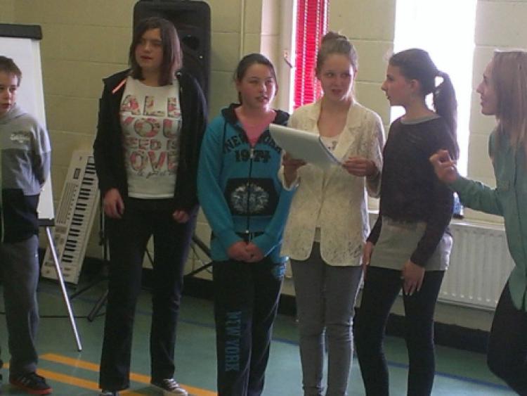 Pupils enjoying the music workshops