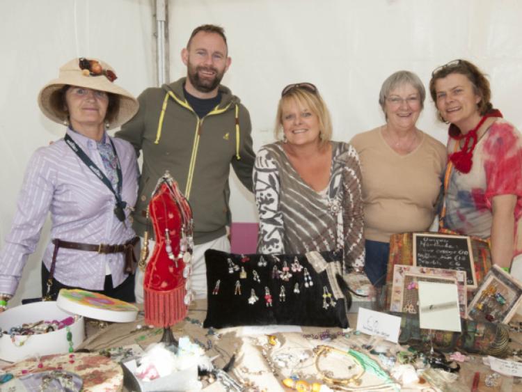 Marian Condren, Seamus Lalor, Angelina Greaves, Kate Ramsbottom and Maria McGarry on the Stradbally Country Markets stand at Electric Picnic.Picture: Alf Harvey/hrphoto.ie