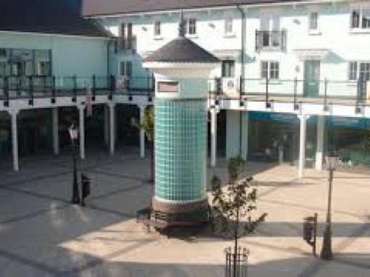 Fairgreen shopping area, where Eurospar closed, causing residents to cross the N80 road to shop in the petrol station.