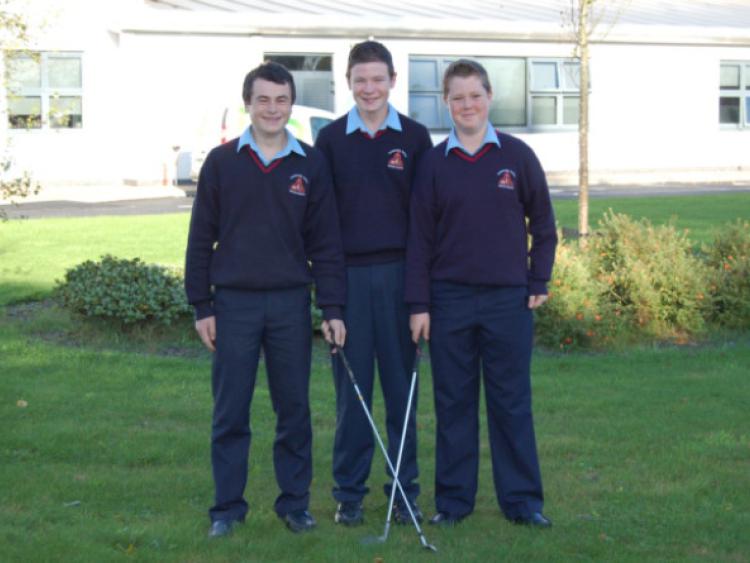 Mountrath Golfers from left: Jack Corr,  Shane Conroy and Jack Claffey