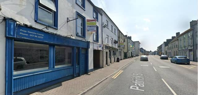 The vacant premises on Patrick Street in Mountmellick will be redeveloped into a coffee shop. (Photo: Google Maps).