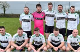 The Stradbally Town team that defeated Portlaoise by four goals to two last Sunday