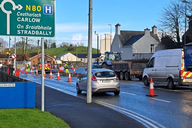 Months of delays expected in Laois on very busy Portlaoise road
