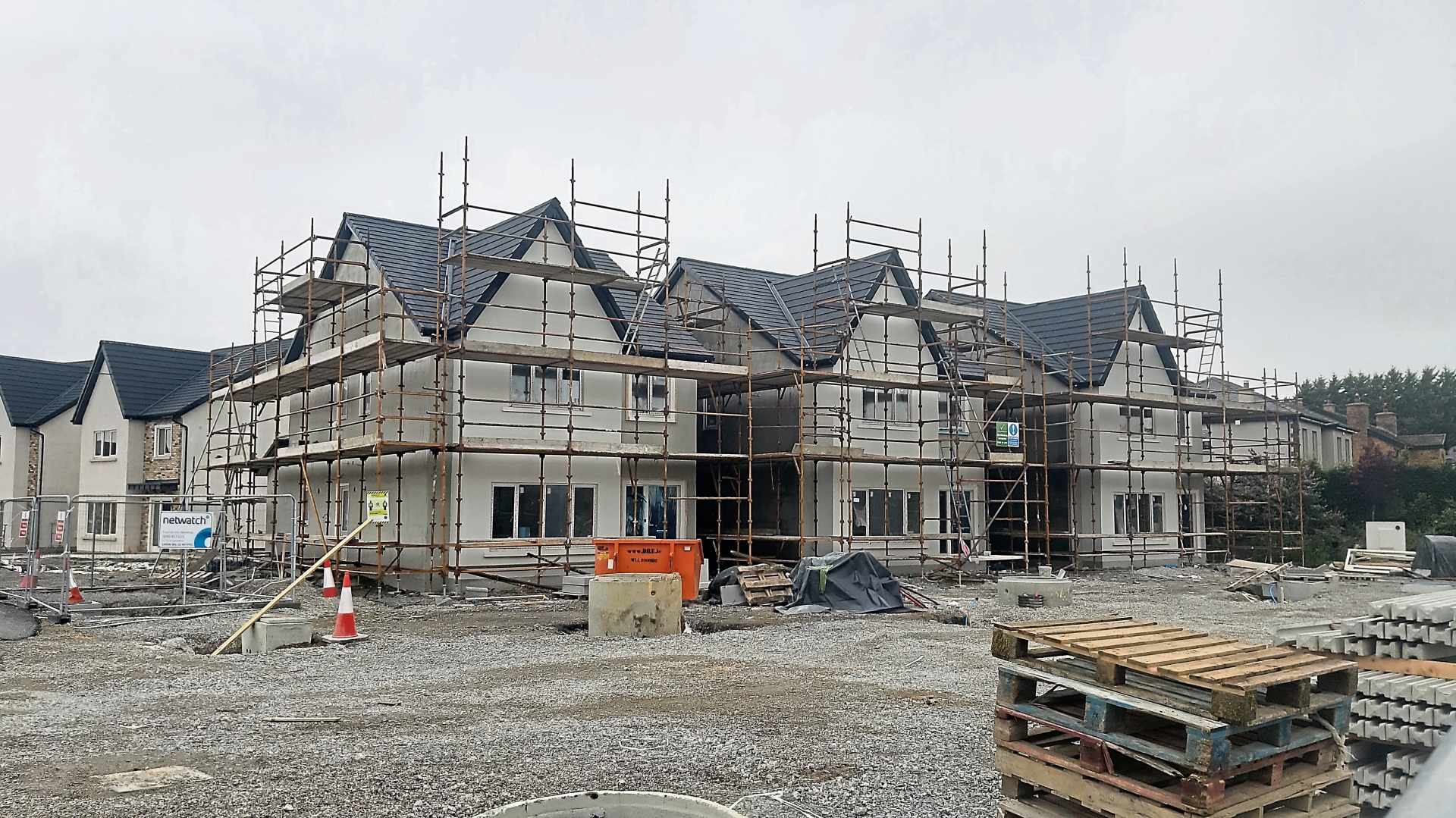 File photo of houses being built in Portlaoise
