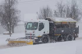 Kildare County Council out on the roads in Kill this morning. PICTURE: Tony Keane