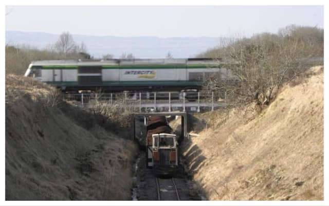 The proposed Greenway would start at Coolnamona bog and follow along the train tracks used for transporting peat.