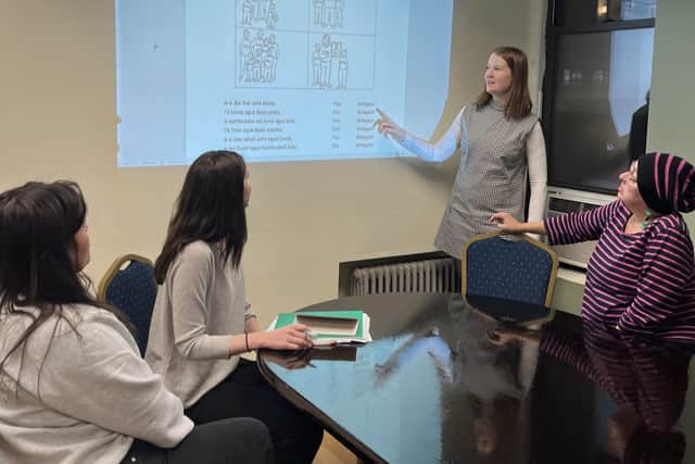 “We had one beginners class and one advanced beginners class,” says teacher Caoimhe Nic Giollarnaith “now we have three of each and they sell out in advance every term.”