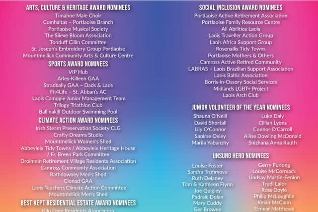 Fantastic night at Laois Community and Voluntary Gala Awards in ...