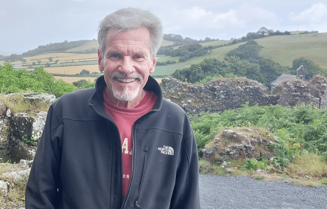 John Gray at the Rock of Dunamase, Laois. Photo: Leinster Express