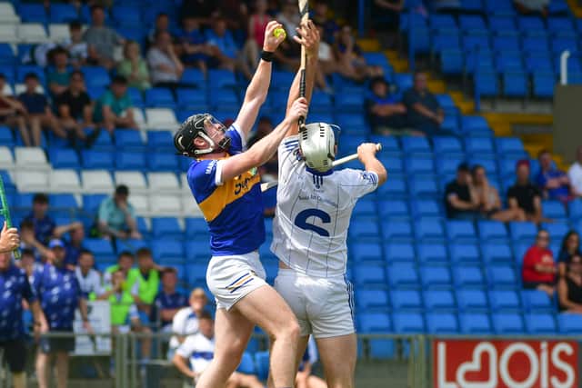 Clough-Ballacolla captain Aidan Corby split the posts for their opener and he was followed by Mark Hennessy, who showed good pace to find room for a strike. MORE BELOW PHOTO.