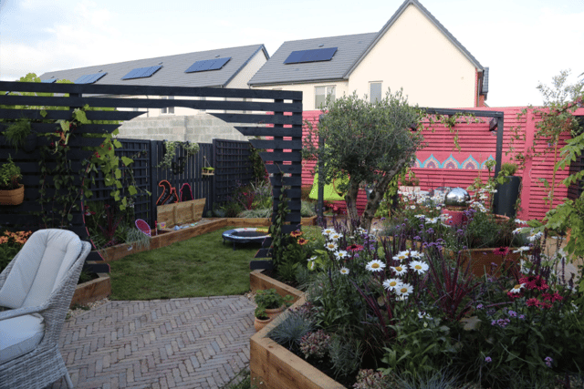 This year's competition brought five innovative designers to Baker Hall in Navan, County Meath, in homes built by Glenveagh homes with the support of Meath County Council and the Land Development Agency through the Affordable Housing Scheme. Five households had their gardens transformed but only one garden could make it to Bord Bia Bloom.