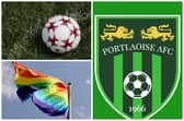 Pride soccer games in Portlaoise.