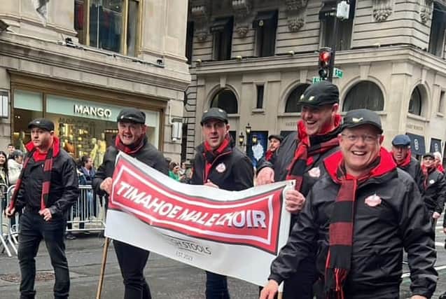"Meanwhile, back in Spink and Timahoe, the pints were poured, the TVs were tuned in, and the support was loud and proud! And as for Bob on CNN—“What these guys lack in talent, they make up for in personality”... we’ll take that! A day we’ll never forget!" they said after the parade.