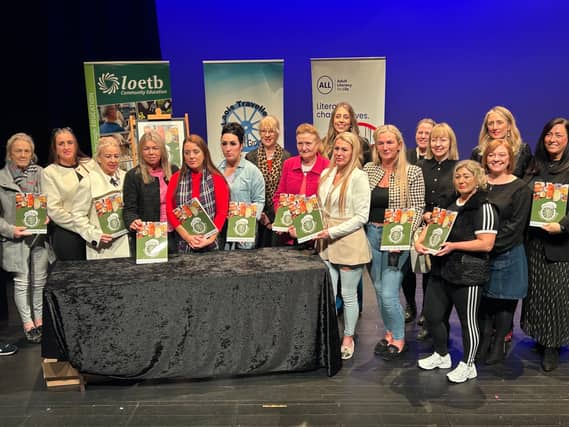 Members of LOETB, Laois Traveller Action Group (LTAG), and Laois Traveller Women who feature in the first ever LaoisTraveller Cookbook, launched in Dunamaise Arts Centre in Portlaoise