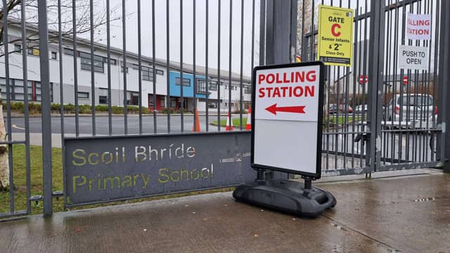 Scoil Bhride Polling Station in Knockmay Portlaoise