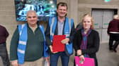Fine Gael supporters with Paddy Buggy and Liam Delaney and Brian  Stanley supporter Sinead Donlon.