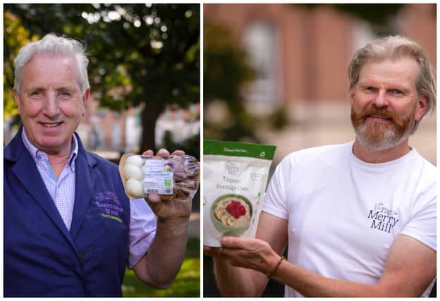 Shortlisted local nominees Joe Gorman on left and Kevin Scully on right.