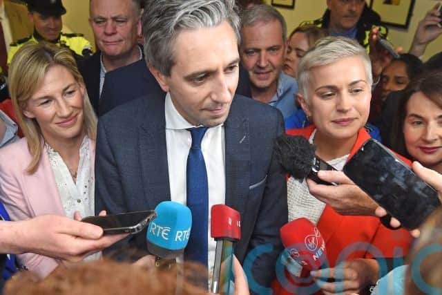 Taoiseach and Fine Gael leader Simon Harris travelled to Castlebar to congratulate Ms Carberry and Ms Walsh on their expected confirmation as MEPs.