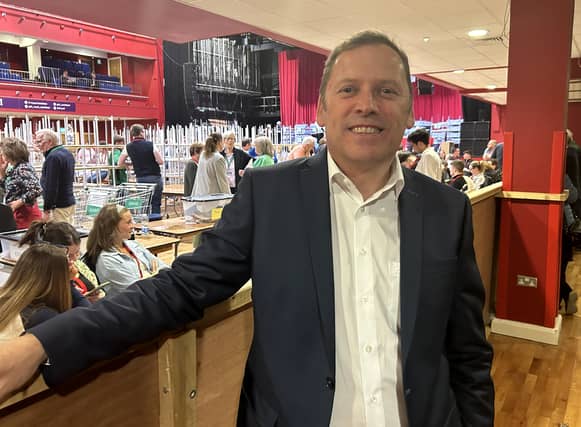 Fianna Fáil man Barry Cowen celebrates in Castlebar