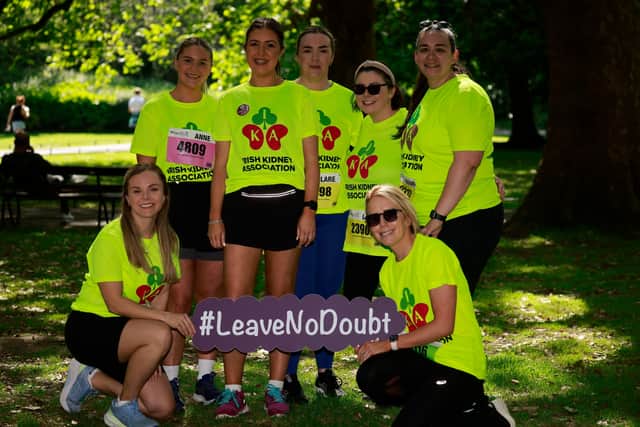 Meanwhile his wife Anne Marie, a Ballyadams woman, was one of six friends to take part in the mini-marathon alongside Orla.