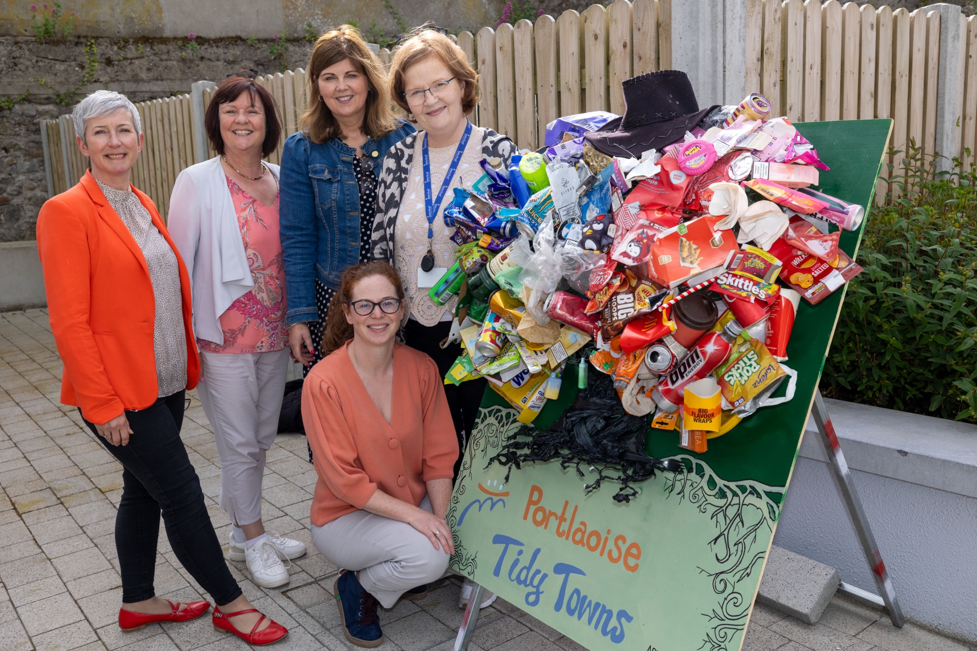 Karen Moore, Community Climate Action Officer, Patricia O’Rourke, Community Section, County Librarian Bernie Foran; Margaret Carroll, Portlaoise Library and Samantha McLeod