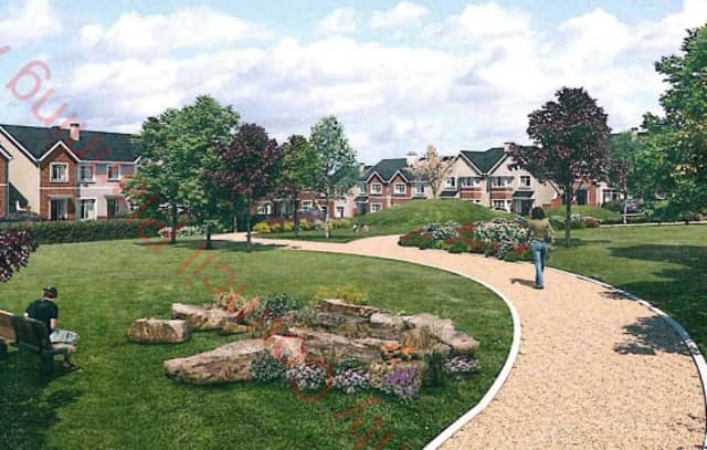 Architect's impression of proposed Rathevan development in Portlaoise.