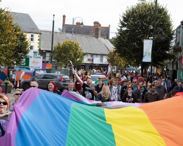 Laois Pride parade in Portlaoise in 2023. Photo: Renata Metalicka