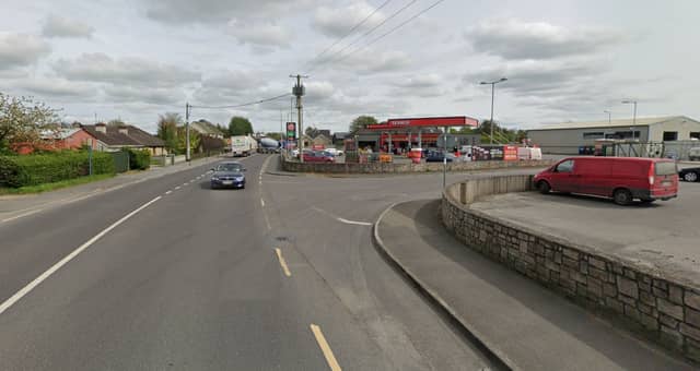 The site of the fatal road accident in Mountmellick, Laois. Image: Google Maps