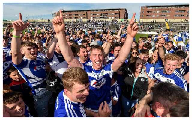 Scenes after Laois' win over Dublin in 2019. Picture: Sportsfile