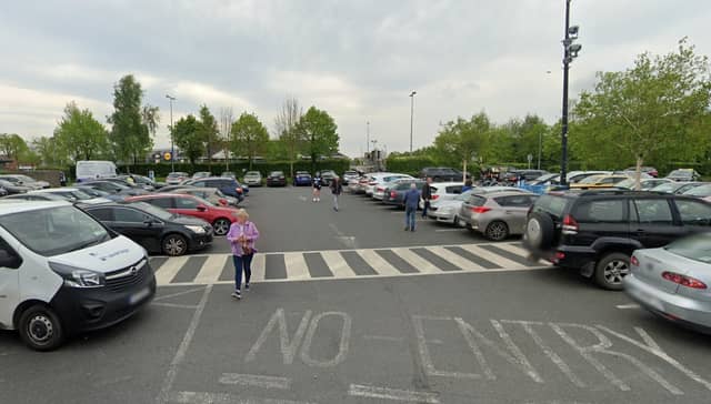 A courtesy crossing at Lyster Square, Portlaoise.