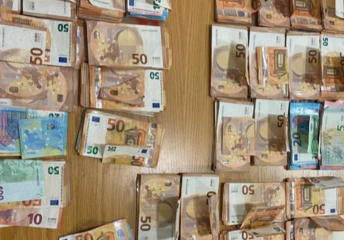 Bundles of cash and cocaine seized by Gardaí in Kildare