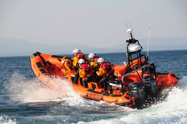 RNLI volunteers in action.