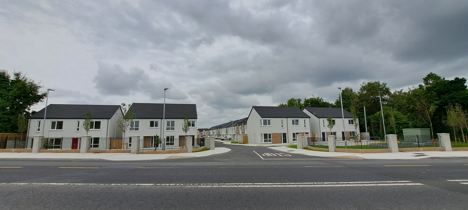 Recently completed social housing in Portlaoise on the town's Dublin Road near Kilminchy