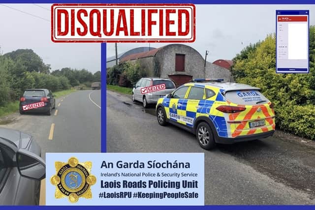 Laois Gardai seize cars and arrest two people for drink driving