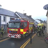 A fire appliance at the scene of a fire in Newcastle West | PICTURE: Adrian Butler
