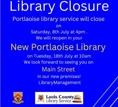 Portlaoise library closing to move into long awaited new building