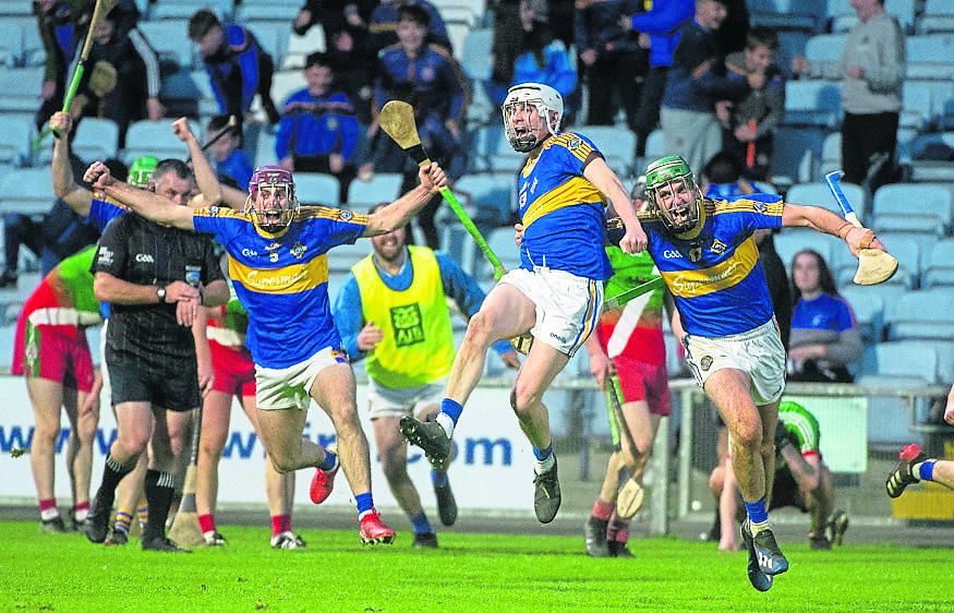 Celebrating success in Laois Hire O'Moore Park on County Final Day. Pic:  Denis Byrne