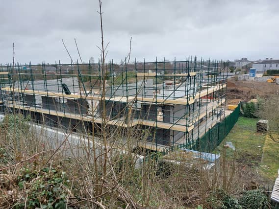 Goldencroft pictured during early construction in Portlaoise. Photo: Leinster Express