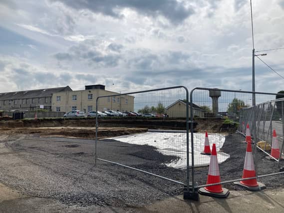 Work underway at St Vincent's Community Nursing Unit in Mountmellick, Laois. Photo: Lynda Kiernan
