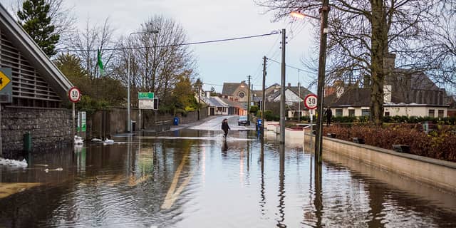 Flooding at Irishtown Mountmellick. Pic: Kevin Byrne