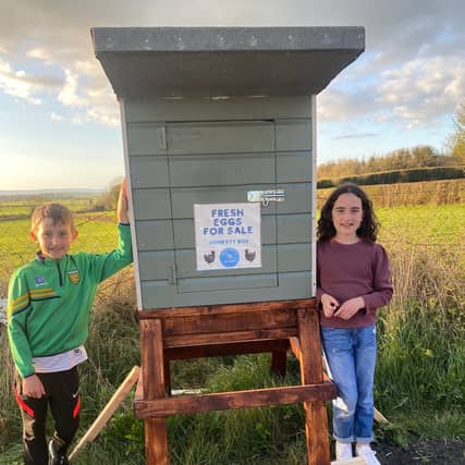Liam and Sophie whose eggs were stolen last weekend