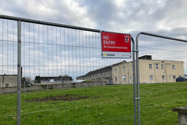The first new wing will be built to the north east of the site near the road on a green area. It will connect back to the existing hospital.