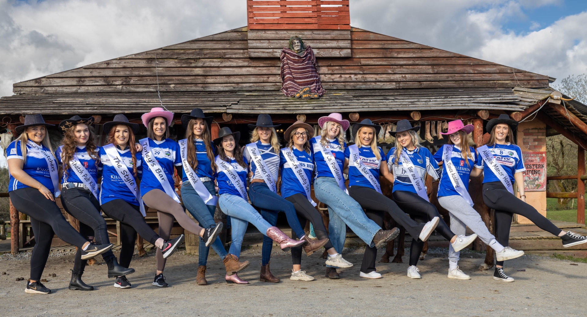 Laois Rose entrants enjoying a day out at Fossey Ranch in Laois. Photo: Alf Harvey