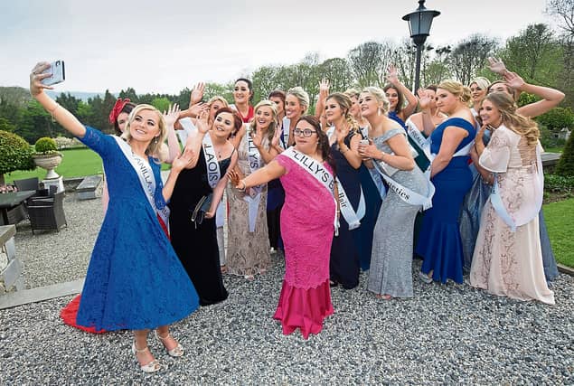 Laois Rose entrants gathered in Durrow ahead of the 2019 selection night. PIc: Alf Harvey