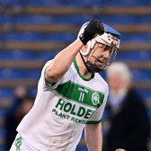 TJ Reid  celebrates after scoring his side's second goal during the AIB GAA Hurling All-Ireland Senior Club Championship Semi-Final. Pic; Ramsey Cardy/Sportsfile