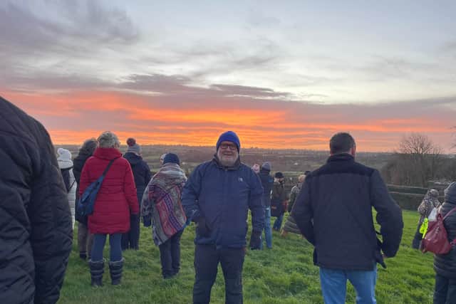 "Up early at 4.30am and a long drive from Abbeyleix to get to Brú na Bóinne for the sunrise at Newgrange, a wish of mine for many years. A very large crowd gathered for the occasion which did not disappoint.