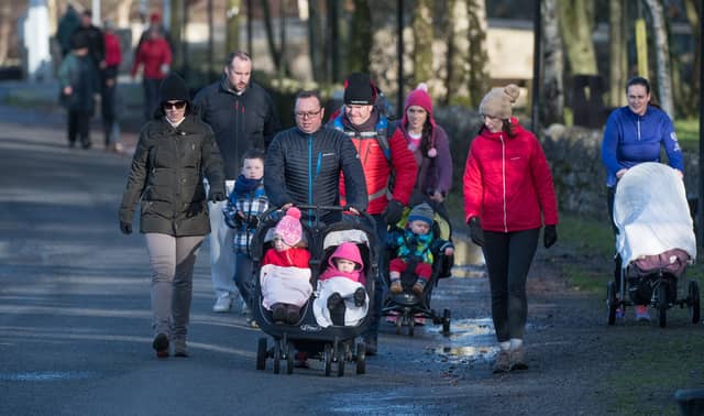 Participants on the Clonaslee St Stephen's Day walk for Laois Hospice.