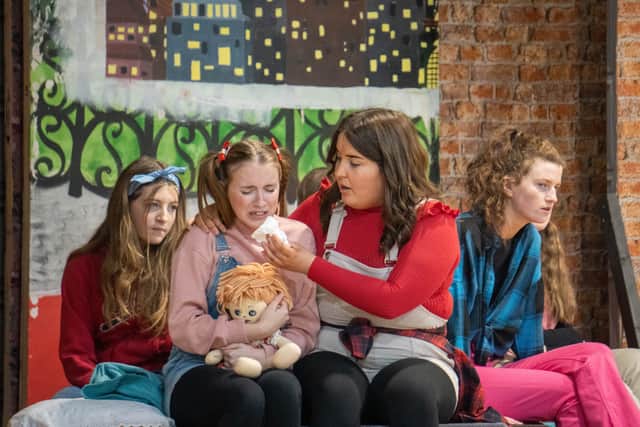Other cast members are; Orphan Mollie - Jessica O'Shaughnessy 3rd year, Kate - Sophie Lalor TY, Tessie - Rachel Dunne, Daddy Warbucks - Darragh Kelly TY, Drake - Adam Maher 5th year, Lily - Caoimhe Moynihan 6th year, and Rooster - Rody McEvoy TY.